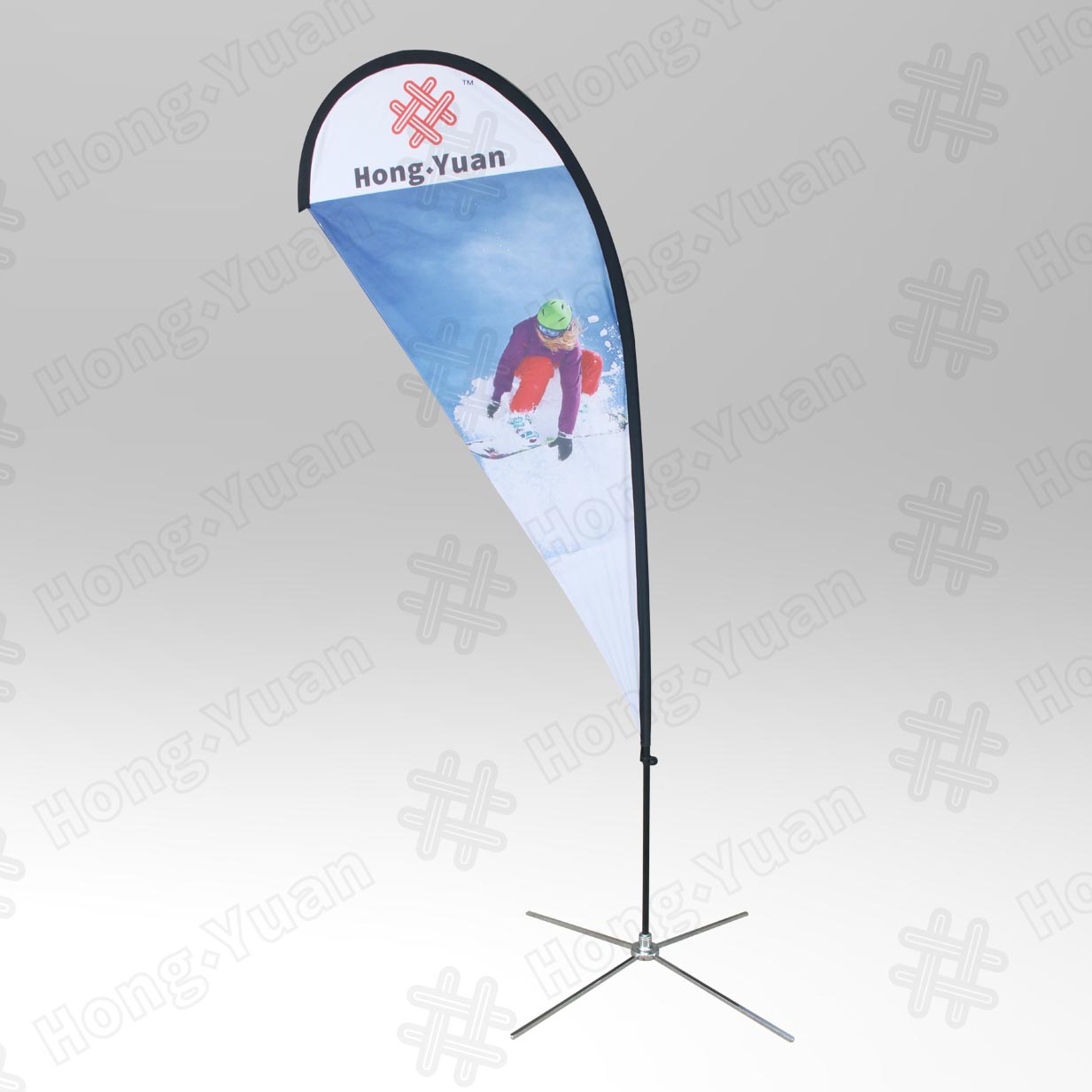 Teardrop Flying Banner